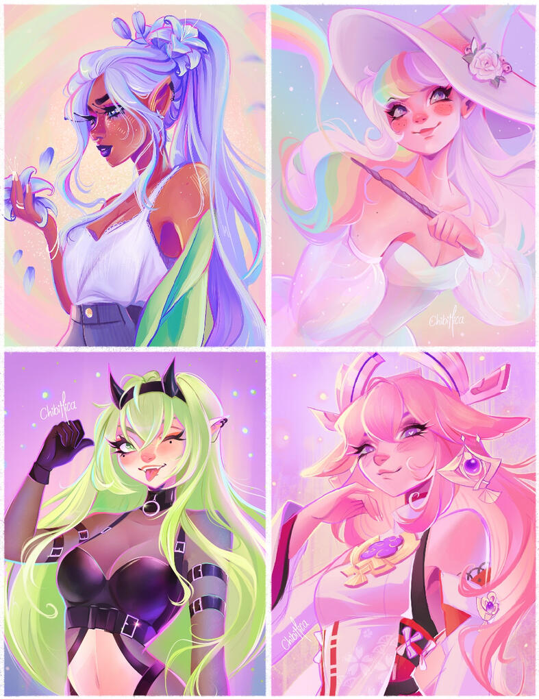 Illustration (Half body): $230 USD